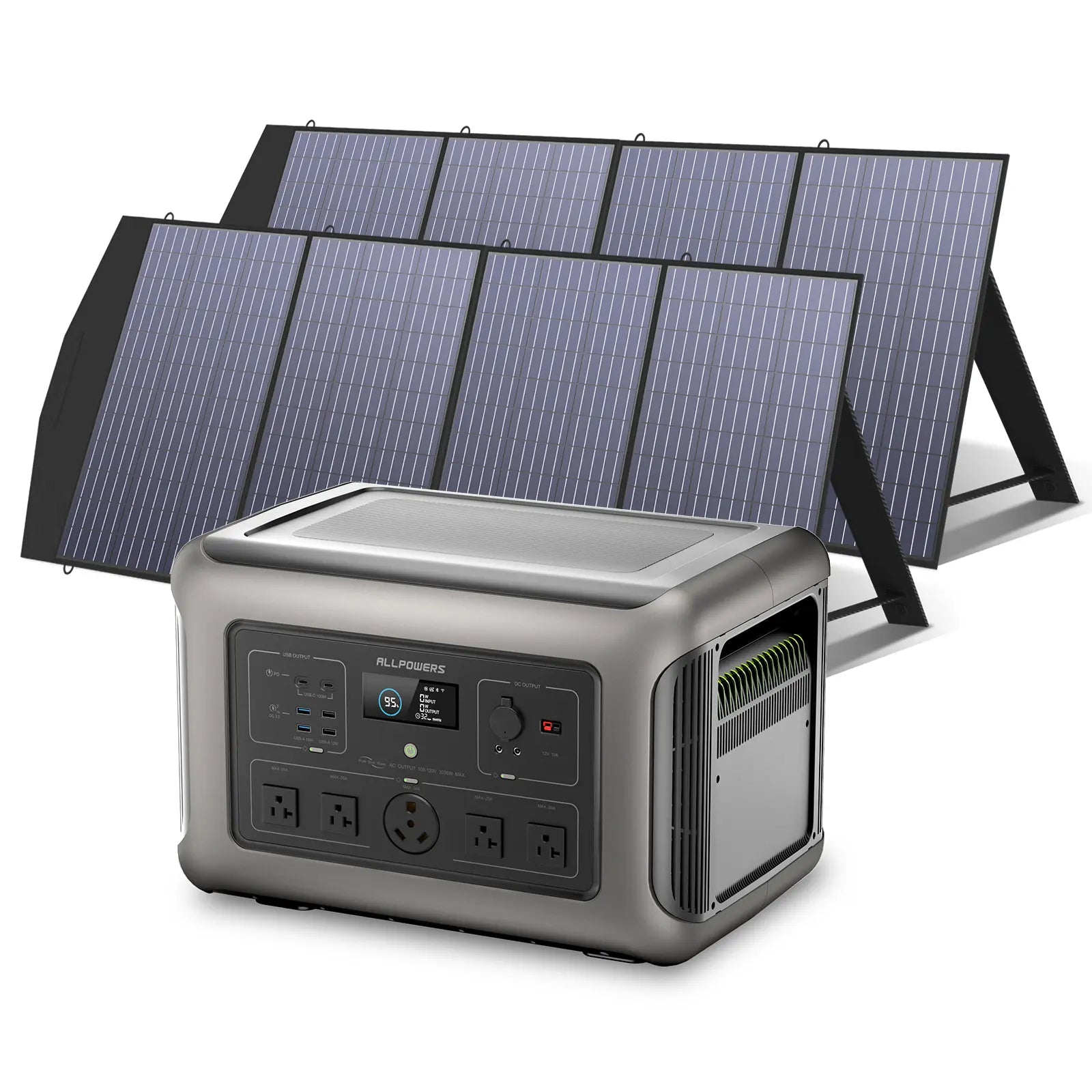 ALLPOWERS 3200W Solar Generator (R3500 + SP033 200W Solar Panel)