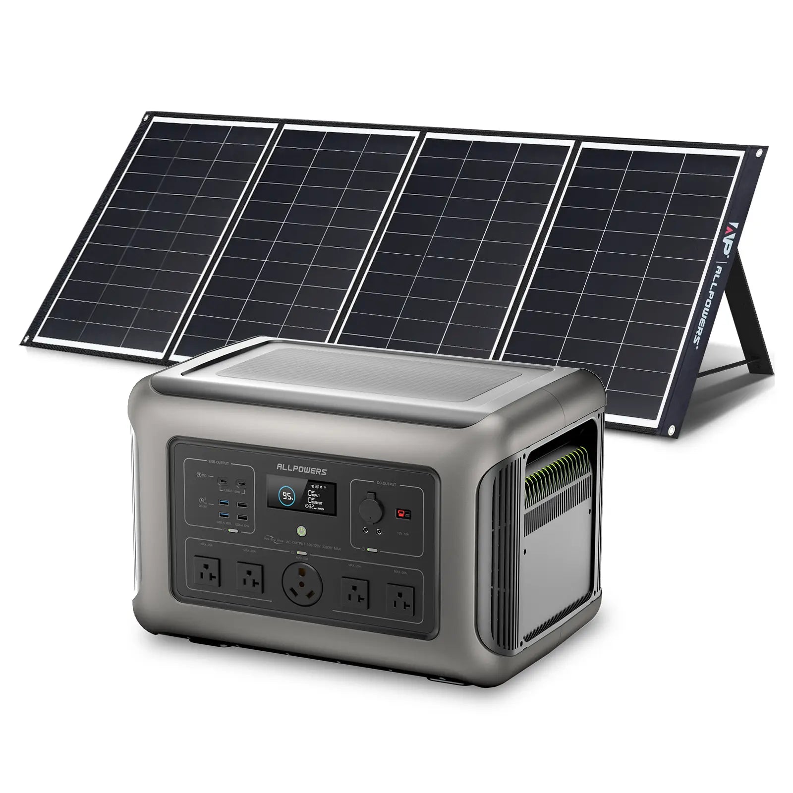 ALLPOWERS Solar Generator Kit 3200W (R3500 + SP035 200W Solar Panel)