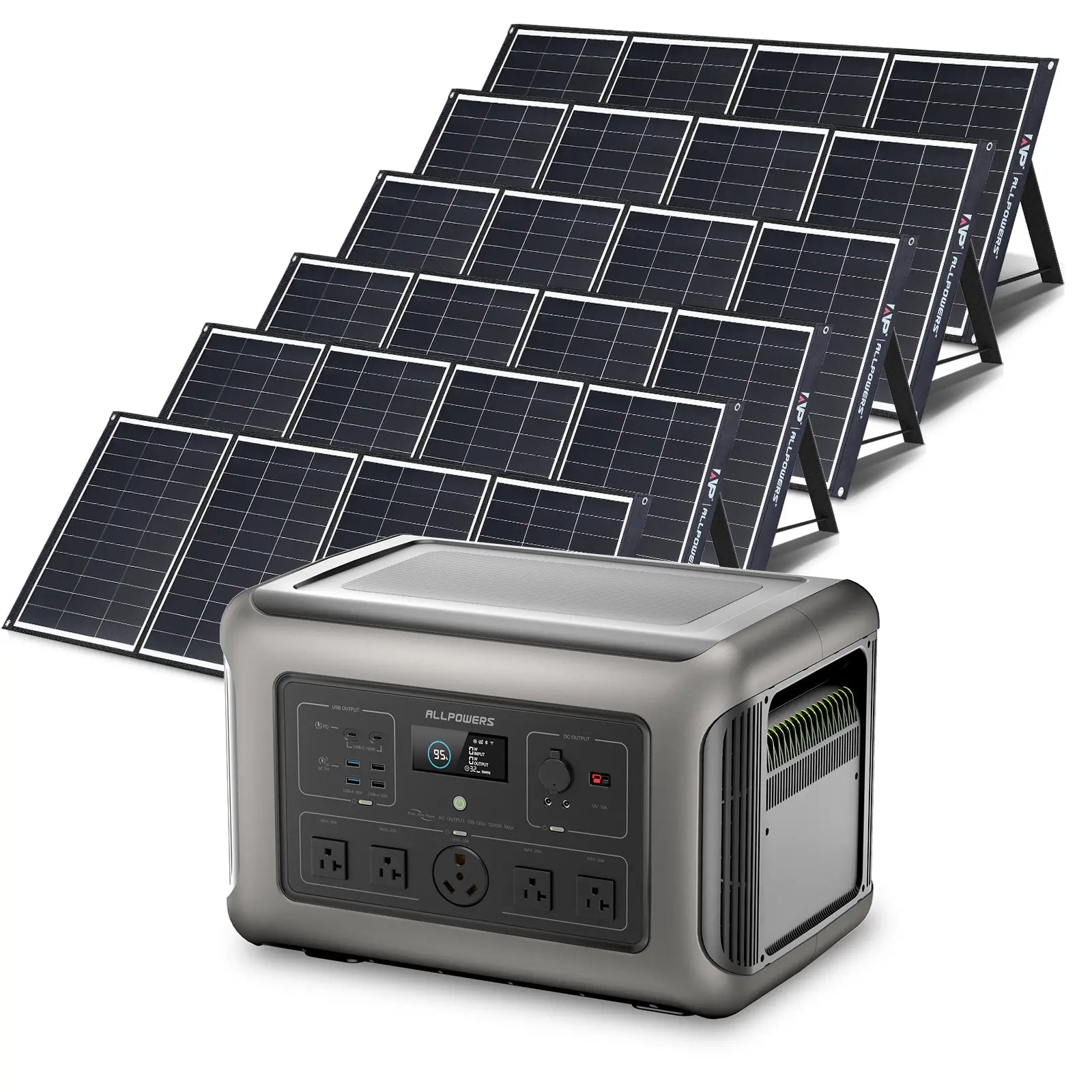 ALLPOWERS Solar Generator Kit 3200W (R3500 + SP035 200W Solar Panel)