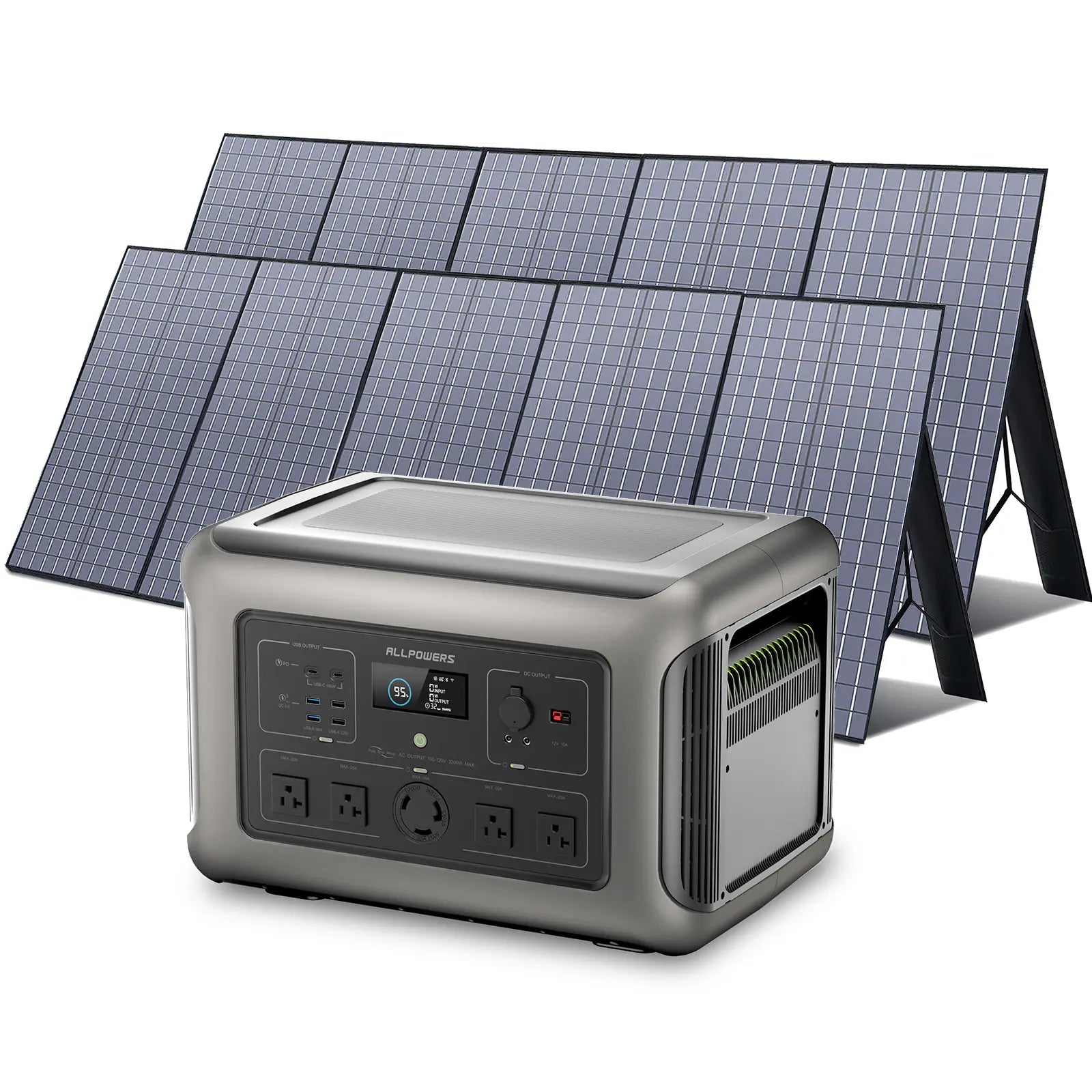 ALLPOWERS Solar Generator Kit 3200W (R3500 + SP037 400W Solar Panel)