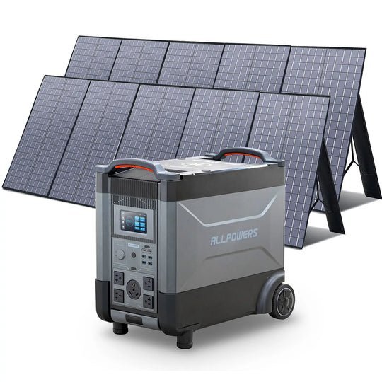 ALLPOWERS 4000W Solar Generator (R4000 + SP037 400W  Solar Panel)