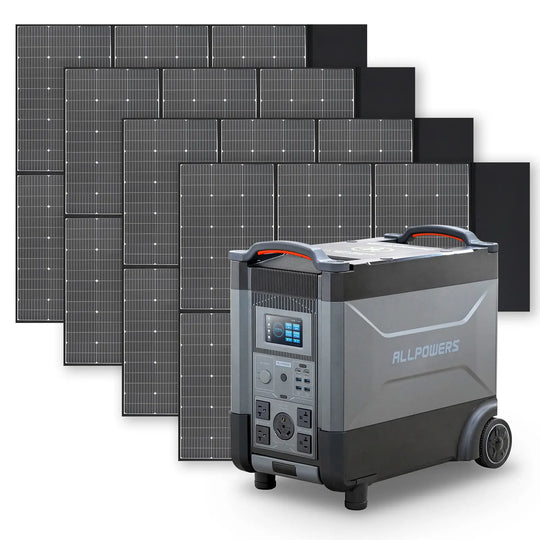 ALLPOWERS 4000W Solar Generator (R4000 + SP039 600W Solar Panel)